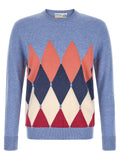 Ballantyne Blue Cashmere Cardigan