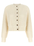 Loulou De Saison White Cashmere Cardigan