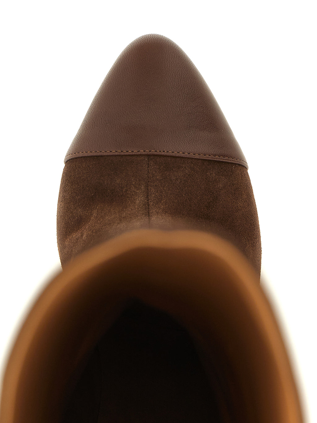 ODISSI Brown Calfskin Over The Knee
