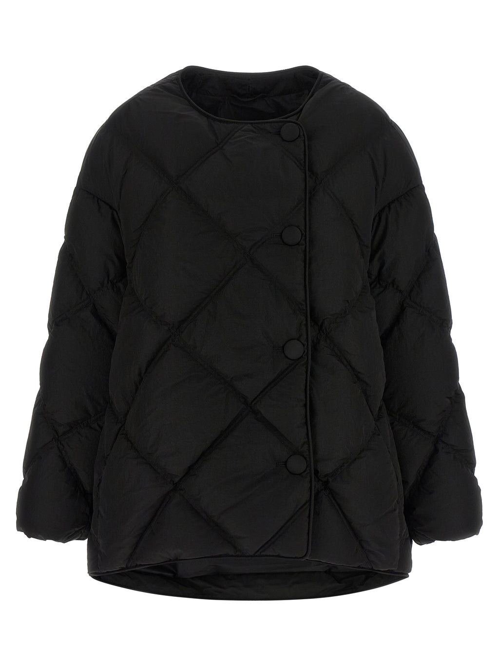 IENKI IENKI Black Nylon Full-Length Jacket
