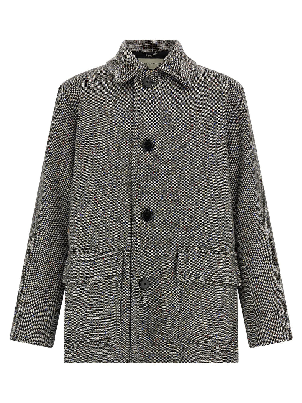 Dries Van Noten Gray Wool Coat
