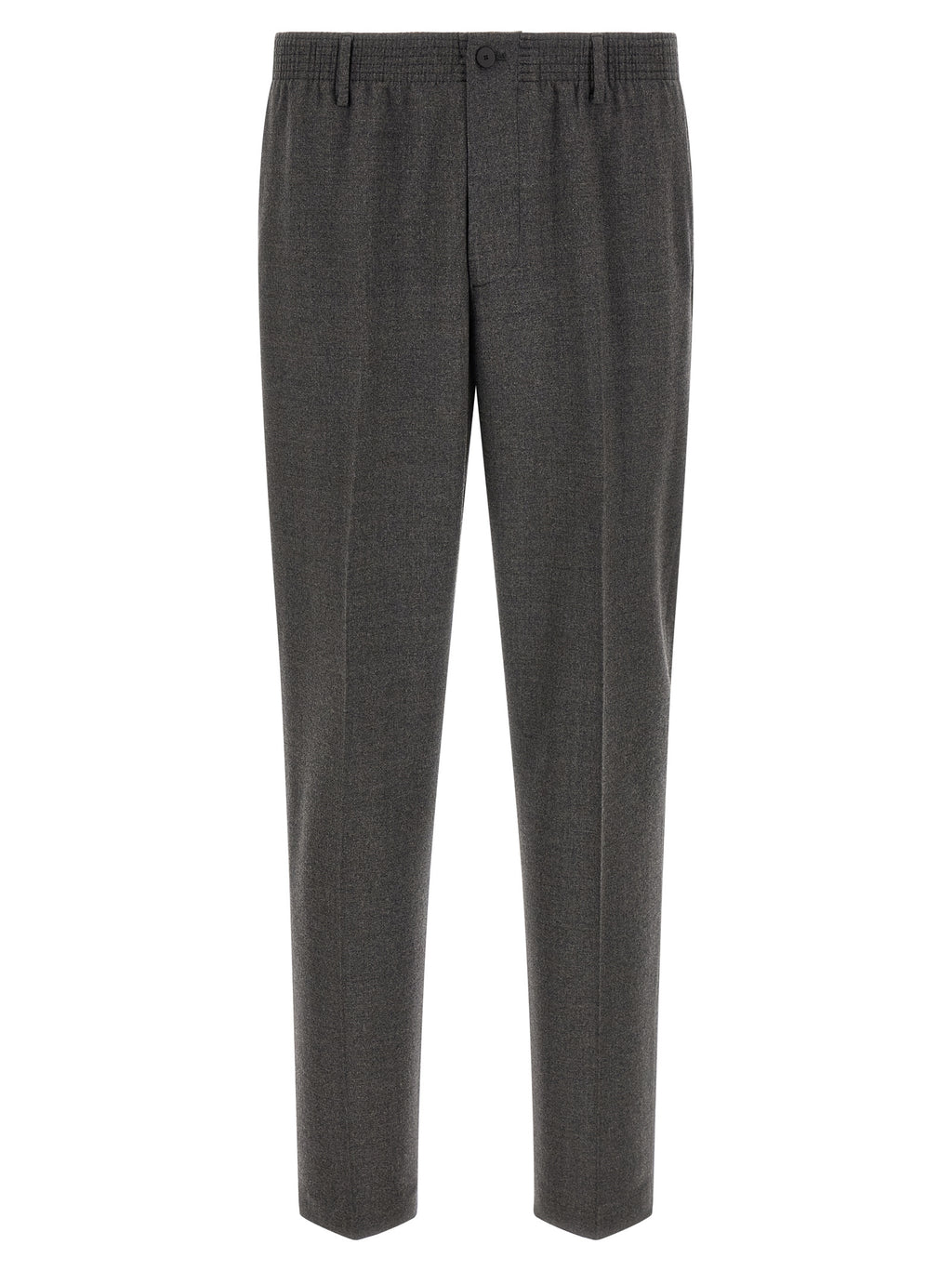 CELLAR DOOR Gray Virgin Wool Cropped Pants