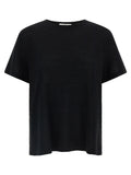 CO Black Silk Blouse