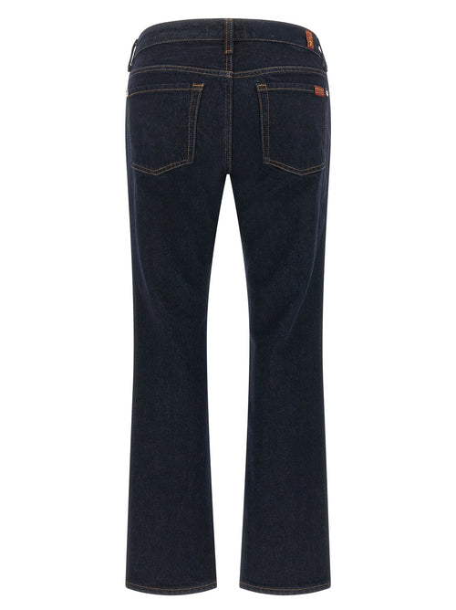 7 For All Mankind Blue Cotton Bootcut Jeans