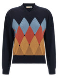 Ballantyne Blue Cashmere Cardigan