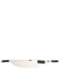 Dolce & Gabbana White Men Wide Waist Belt Cotton Cummerbund