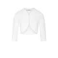 Morgan De Toi White Polyester Sleeveless Jacket