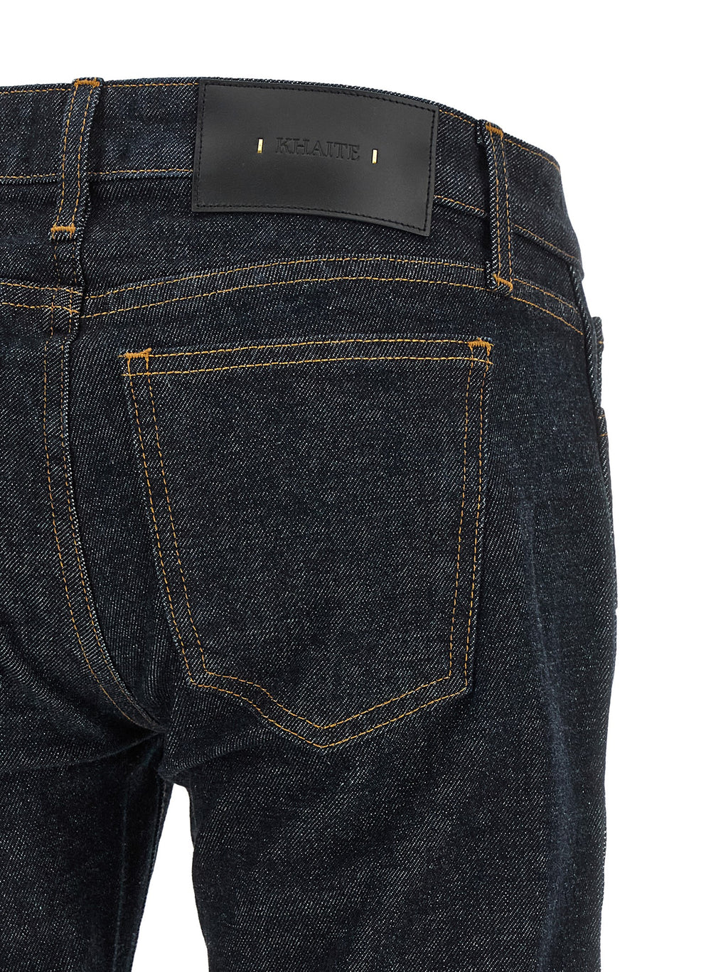 Khaite Blue Cotton Flared Jeans
