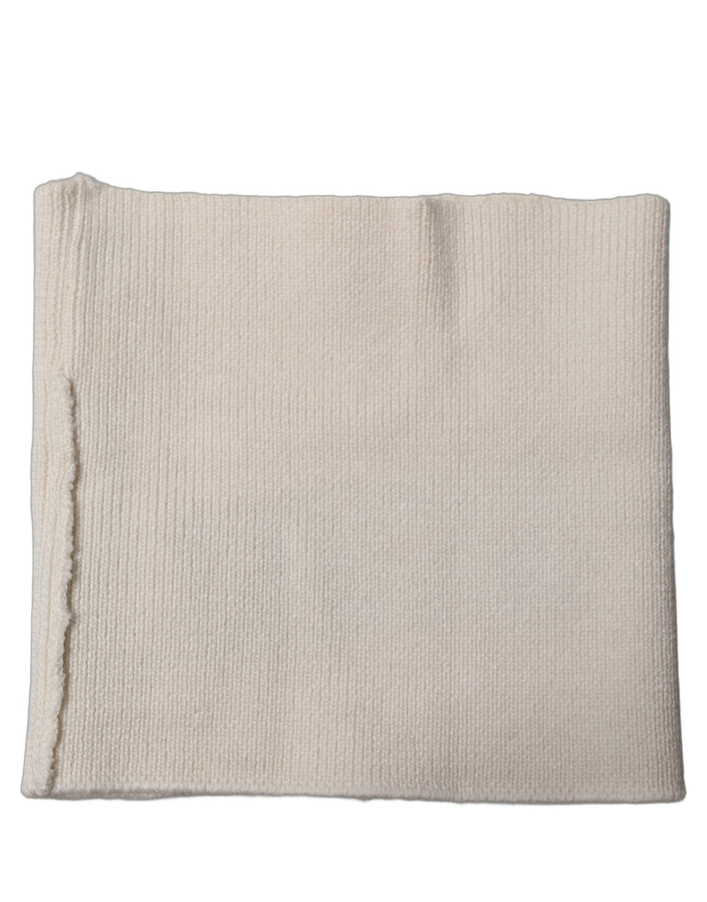 Dolce & Gabbana Men's White Knitted Neck Warmer