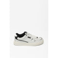 Colmar Black And White Leather Low Top Sneakers