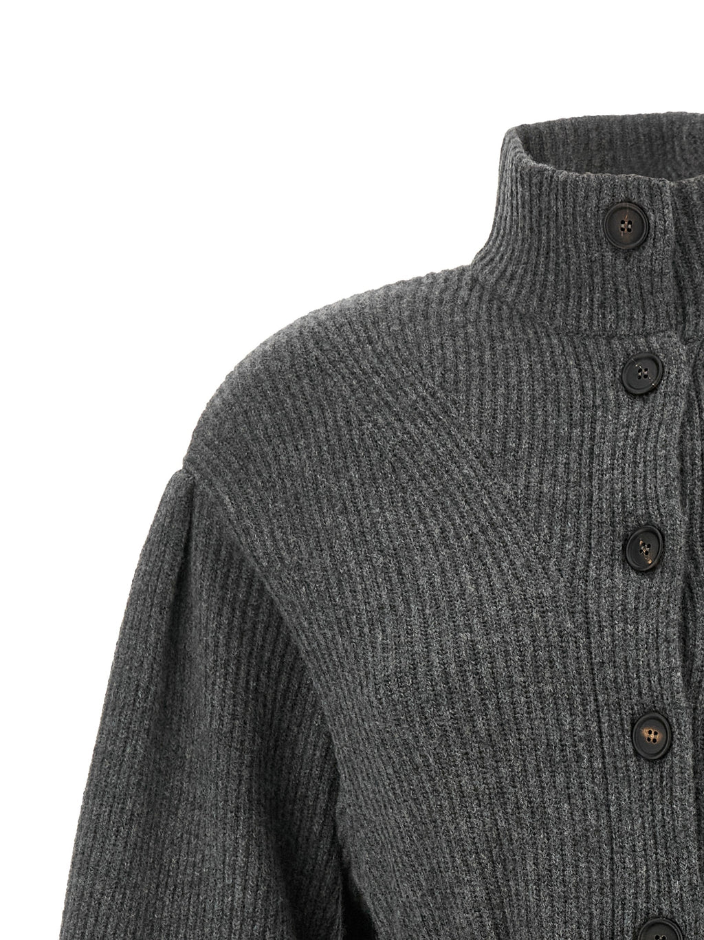 Brunello Cucinelli Gray Virgin Wool Cardigan