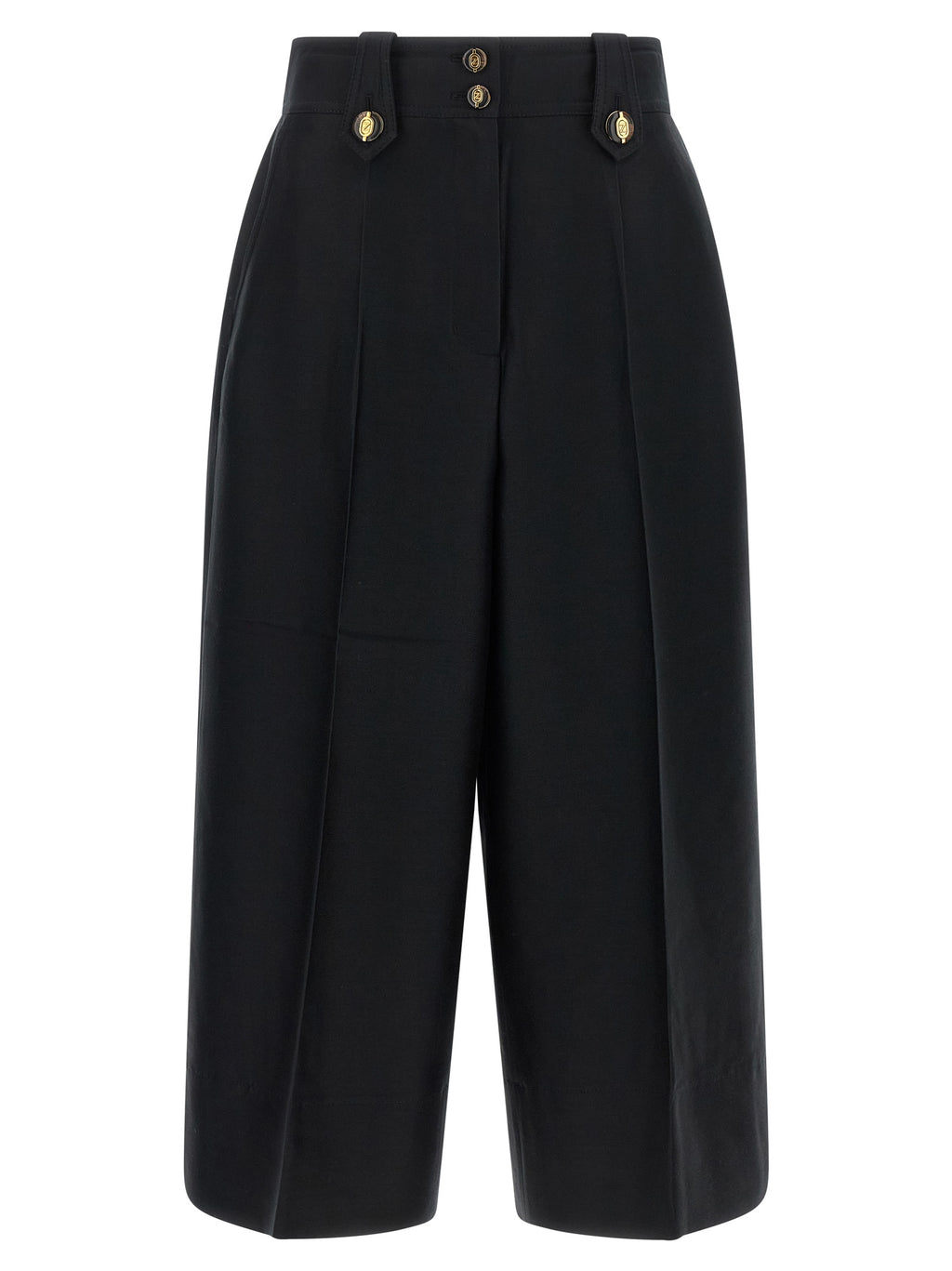 Zimmermann Black Wool Cropped Pants