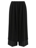 Comme Des Garçons Black Wool Casual Pants