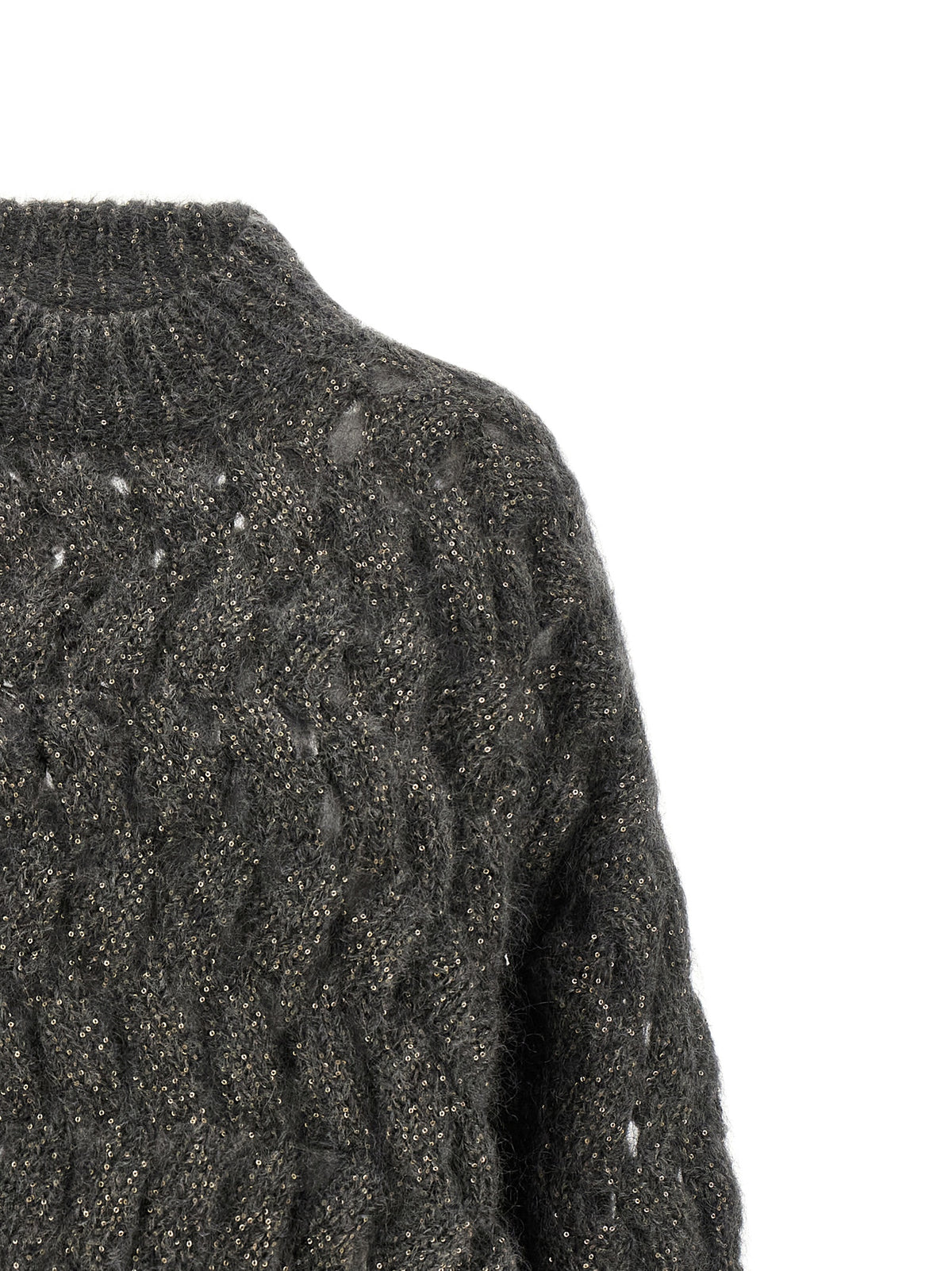 Brunello Cucinelli Gray Wool Cardigan