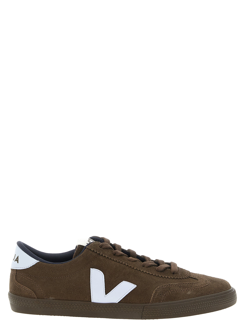 Veja Brown Calfskin Athletic Sneakers