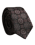 Dolce & Gabbana Dark Purple Geometric Adjustable Necktie Accessory Tie