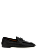 Dolce & Gabbana Black Calfskin Slip-On Loafers