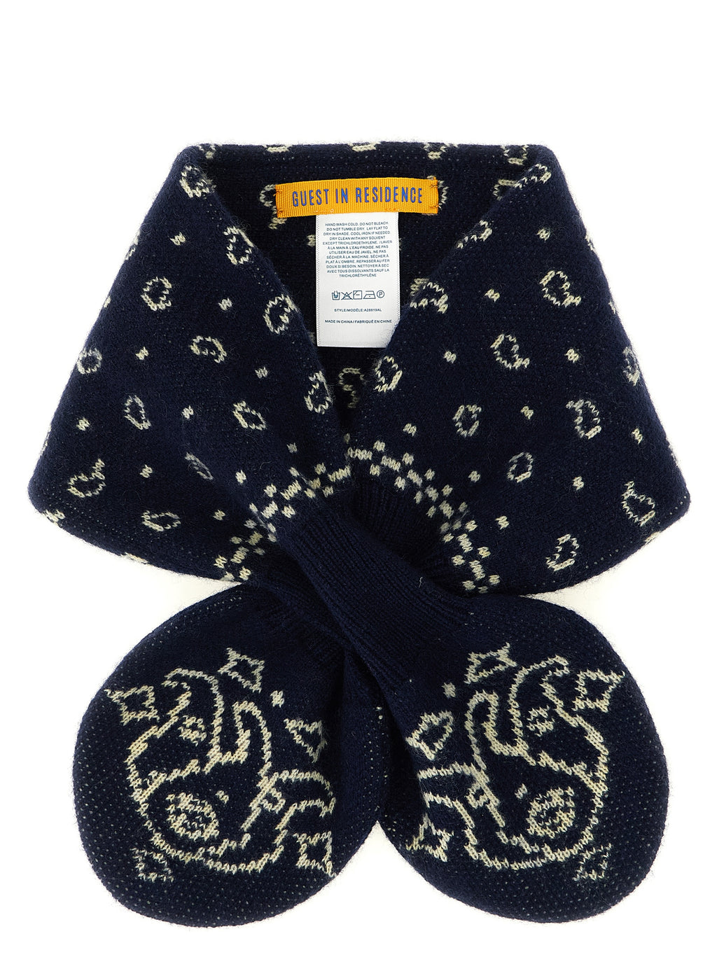 Guest in Residence Blue Wool Foulard