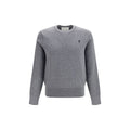 Ami Paris Gray Wool Oves Aries Sweatshirt