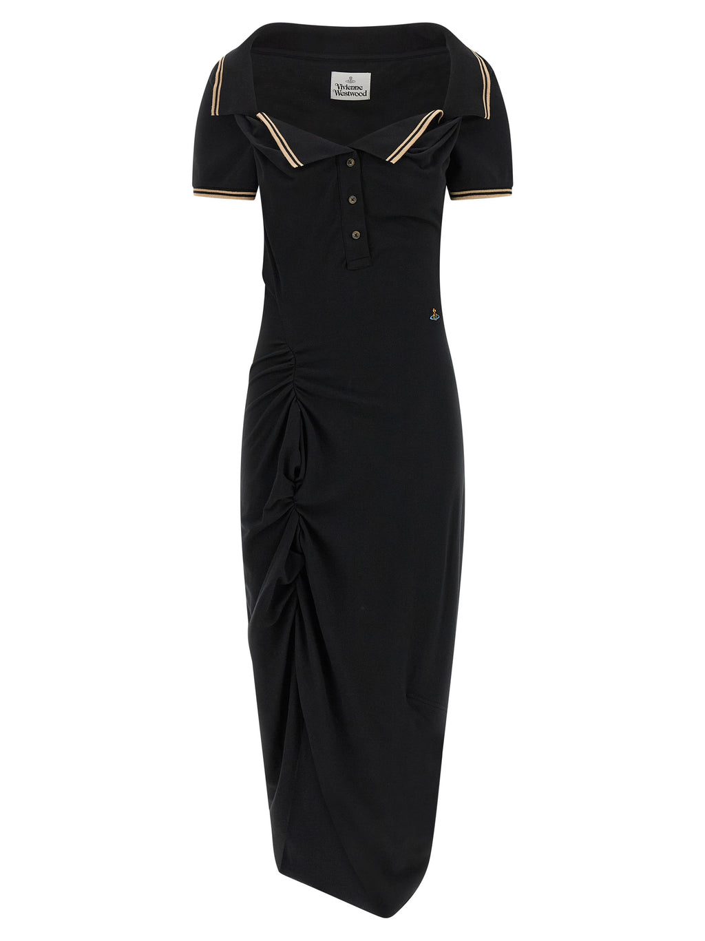 Vivienne Westwood Black Cotton Midi Dress