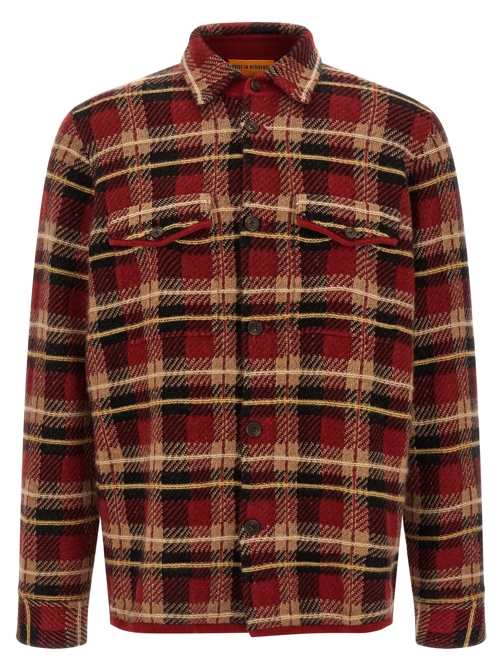 Guest in Residence Red Cashmere Blouse