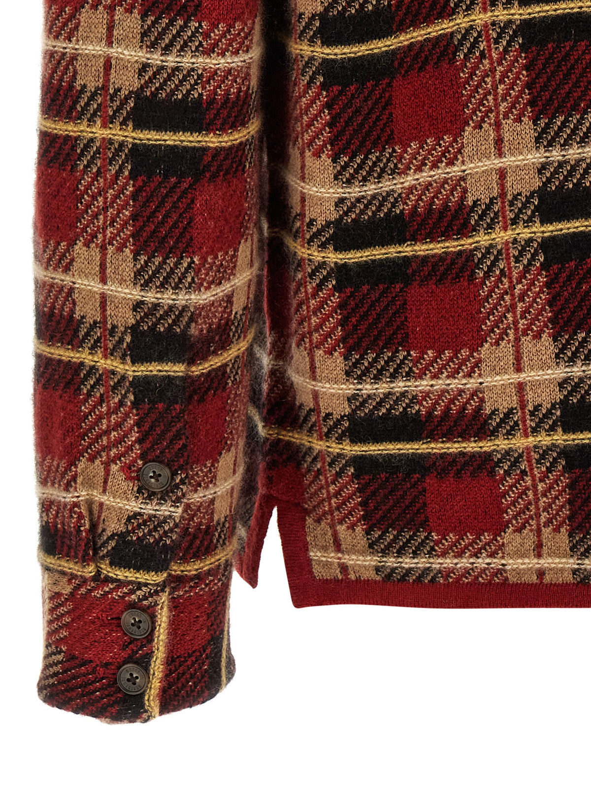 Guest in Residence Red Cashmere Blouse