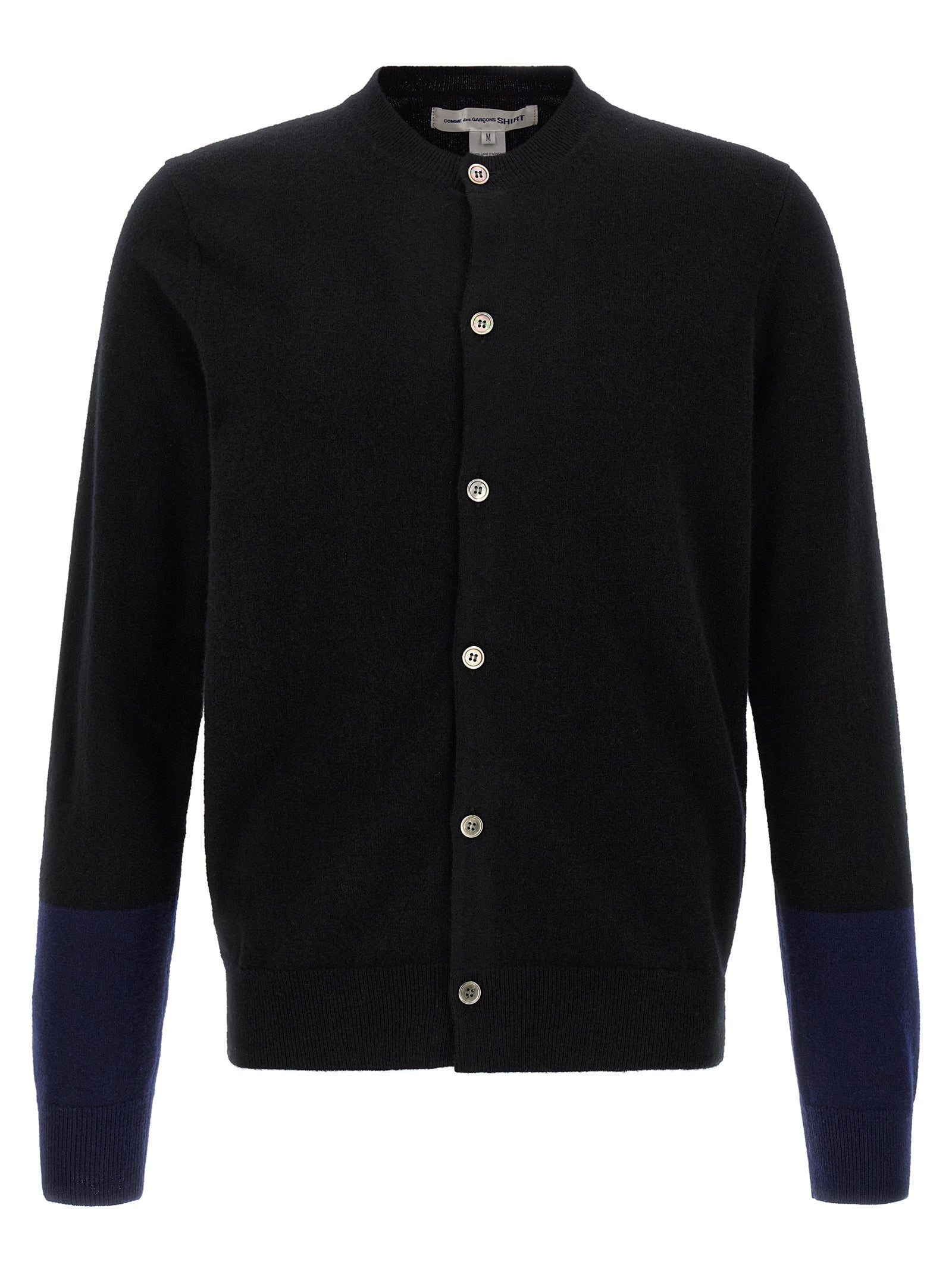 Comme Des Garçons Black Wool Cardigan
