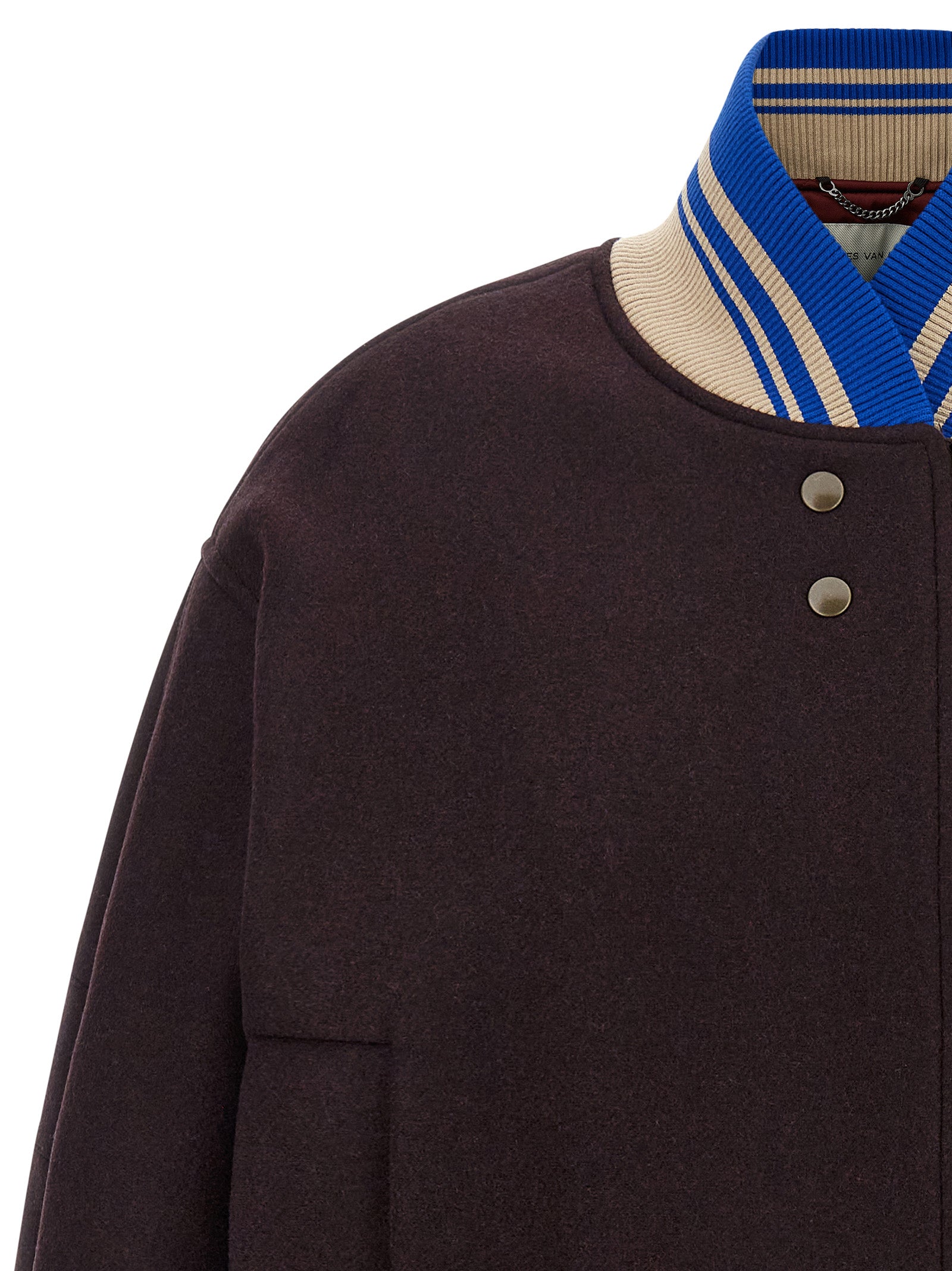 Dries Van Noten Purple Wool Bomber