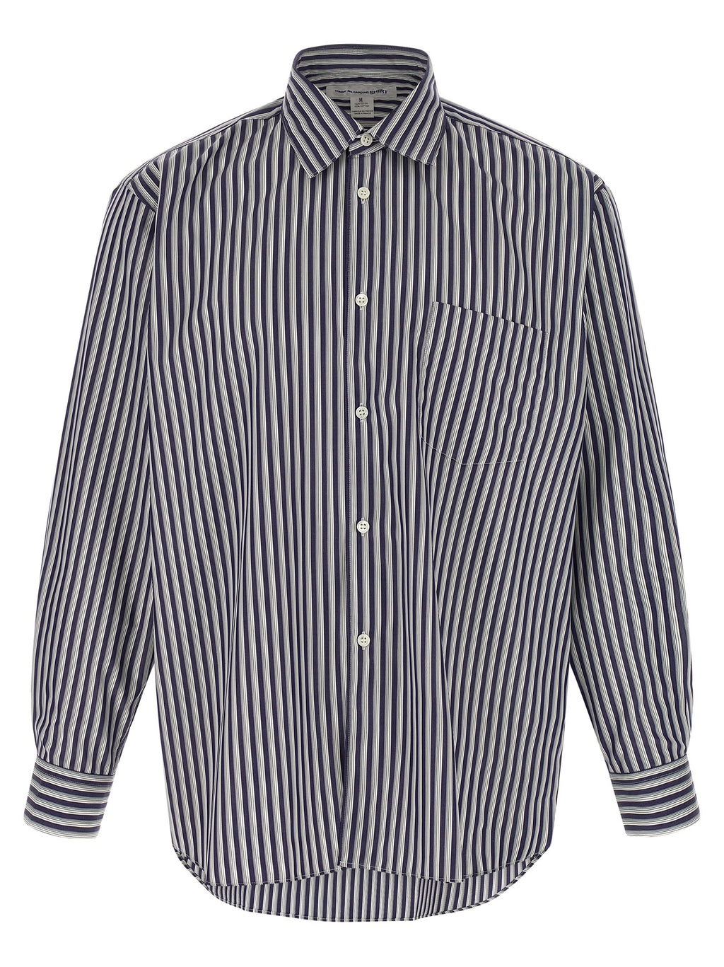 Comme Des Garçons Blue Cotton Blouse