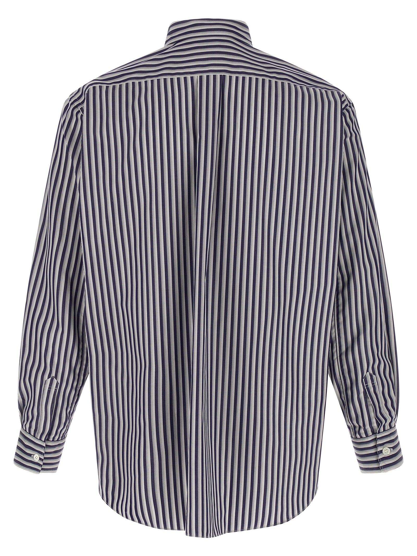 Comme Des Garçons Blue Cotton Blouse