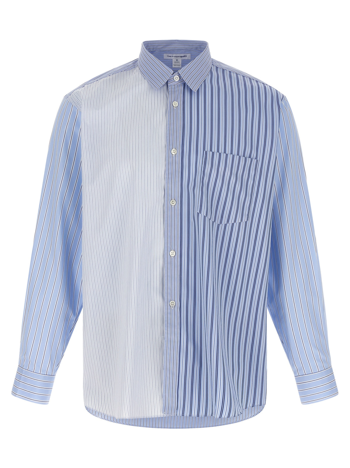 Comme Des Garçons Blue Cotton Blouse
