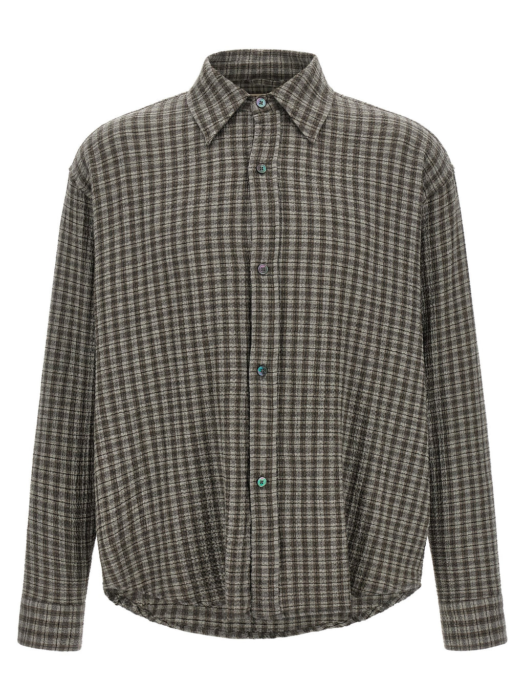 MFPEN Gray Virgin Wool Blouse