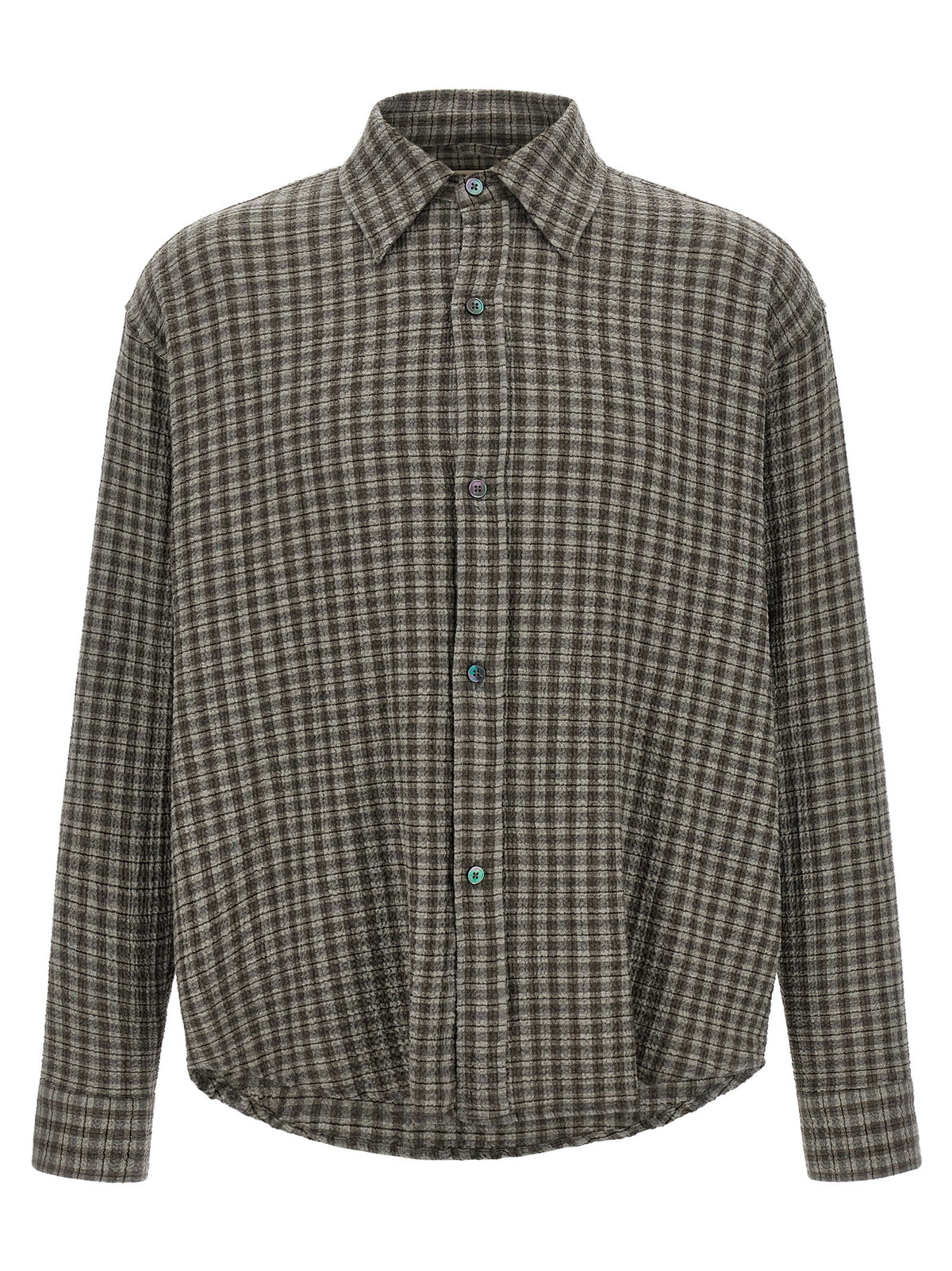 MFPEN Gray Virgin Wool Blouse