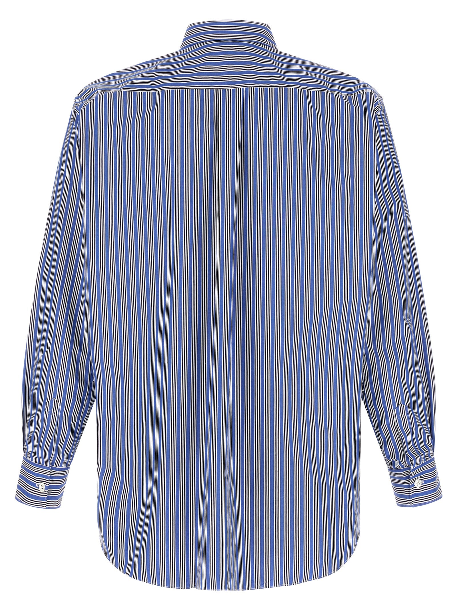 Comme Des Garçons Blue Cotton Blouse