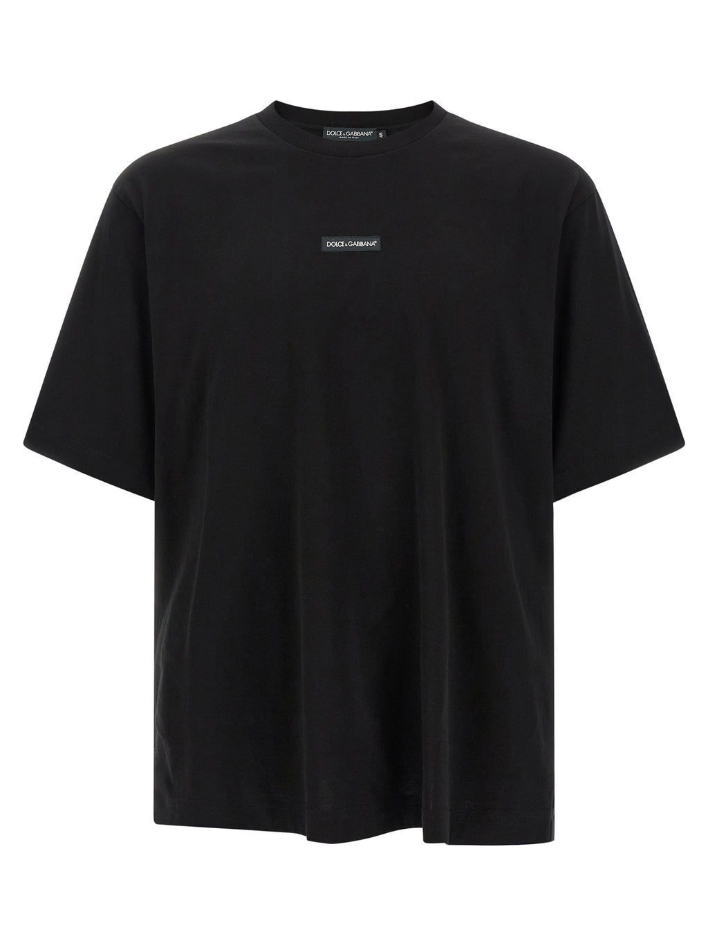 Dolce & Gabbana Black Cotton T-Shirt
