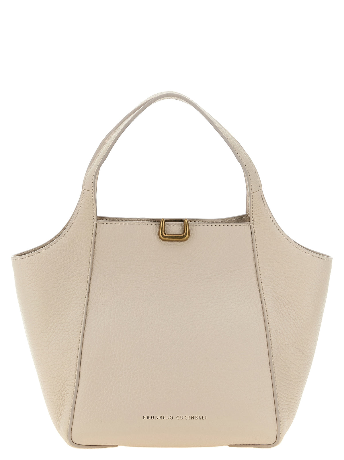 Brunello Cucinelli Beige Nubuc Leather Handbag