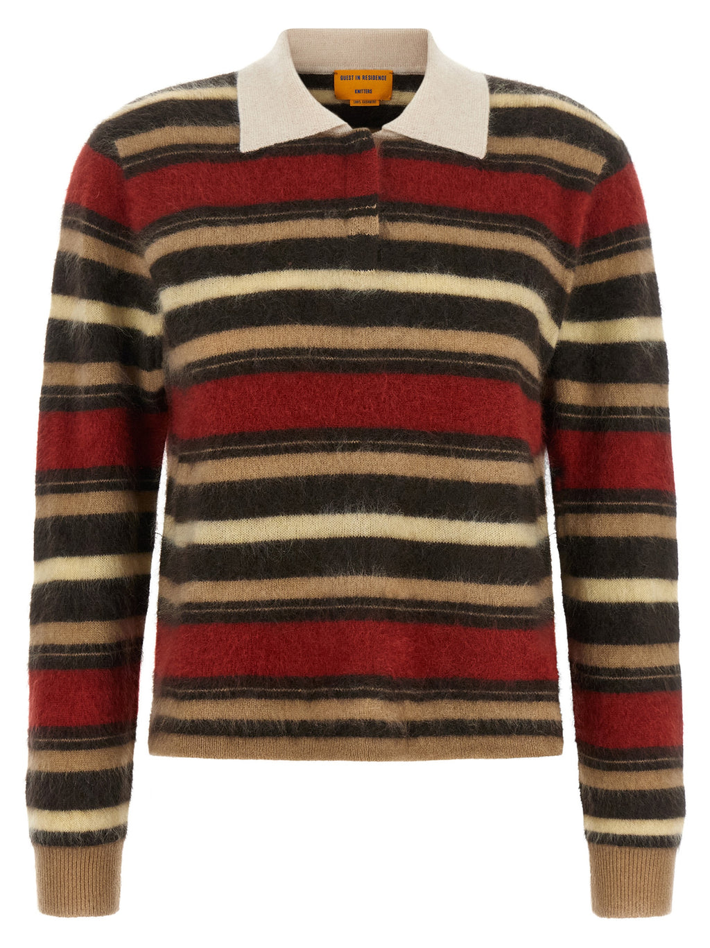 Guest in Residence Multicolor Cashmere Polo Shirt
