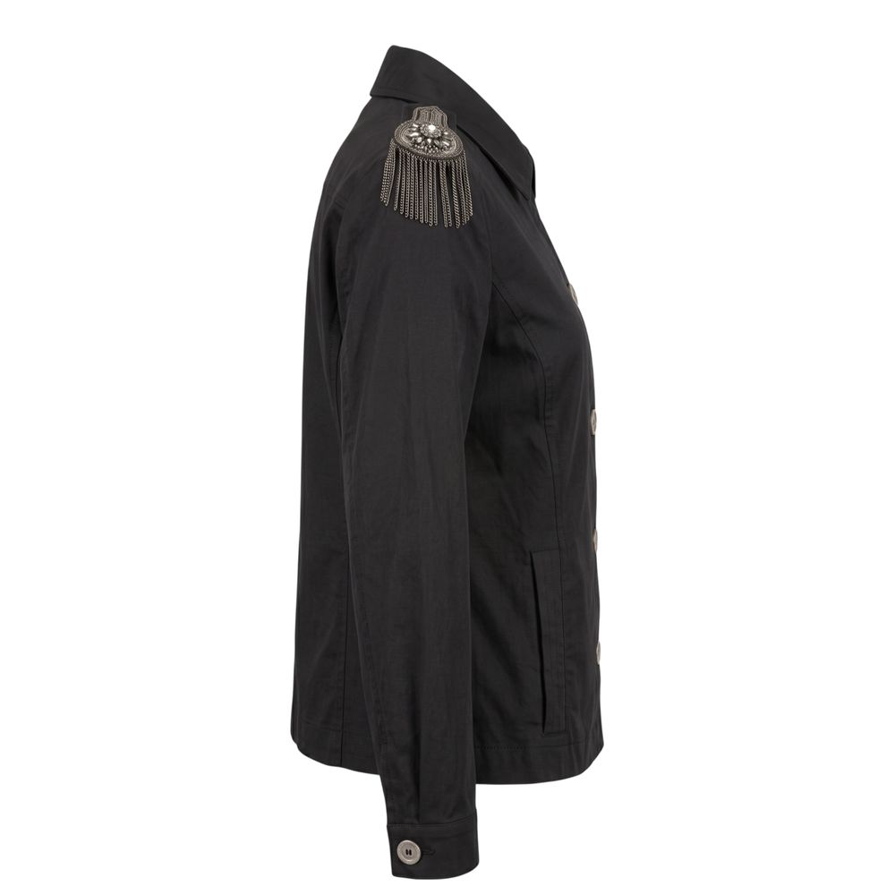 Mr&Mrs Italy Black Cotton Women Jacket