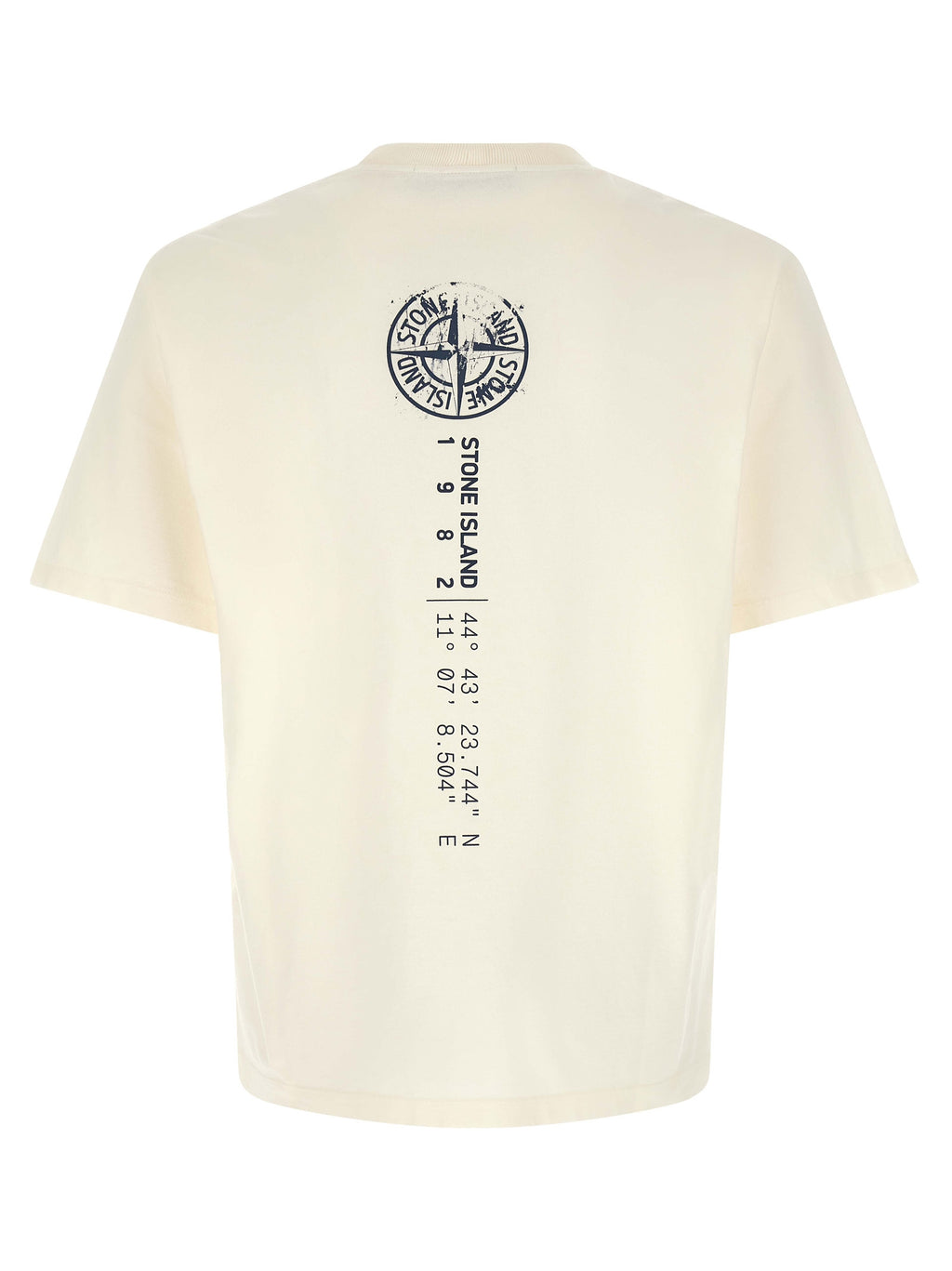 Stone Island Blue Cotton T-Shirt