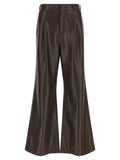 The Andamane Brown Polyester Flared Pants
