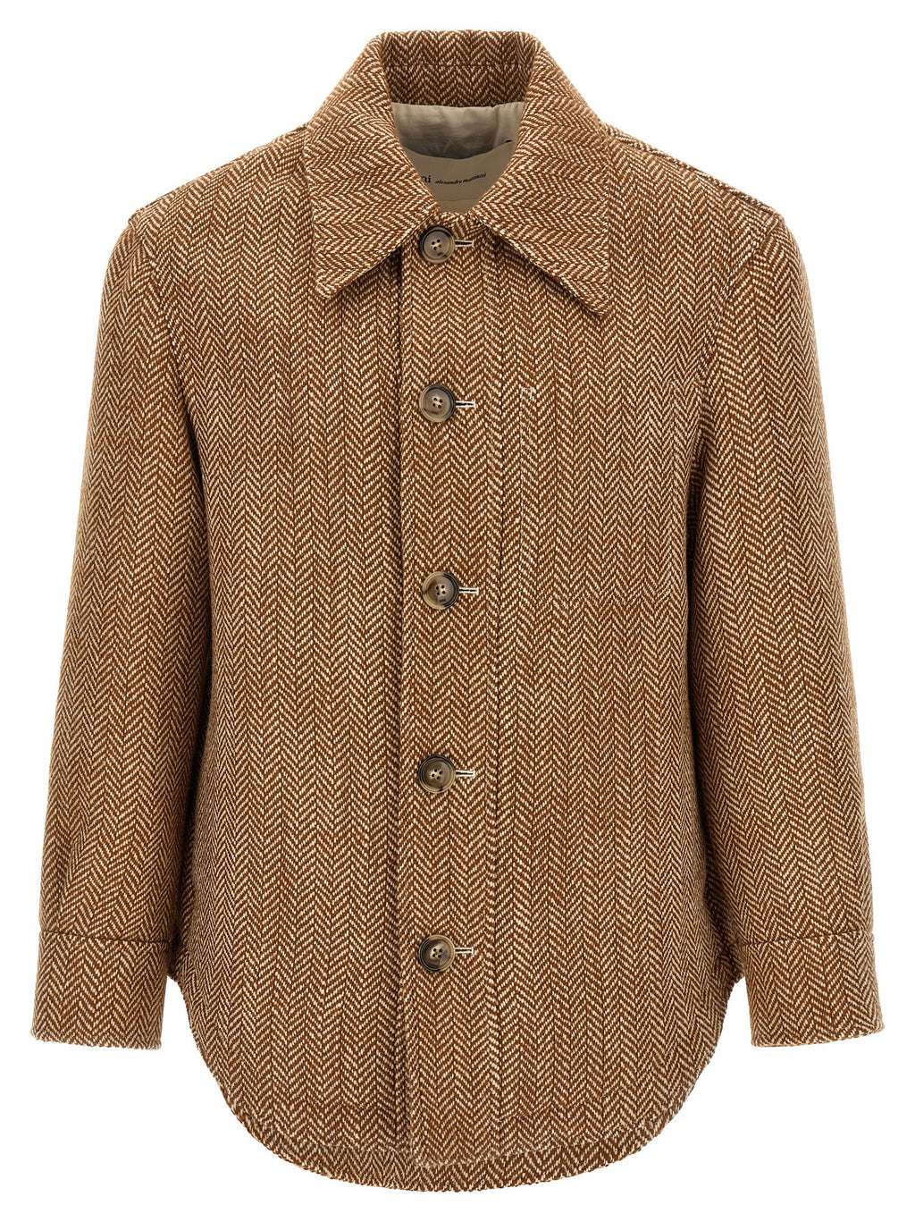 Ami Paris Brown Virgin Wool Jacket