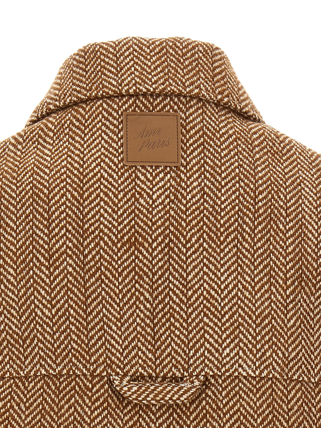 Ami Paris Brown Virgin Wool Jacket