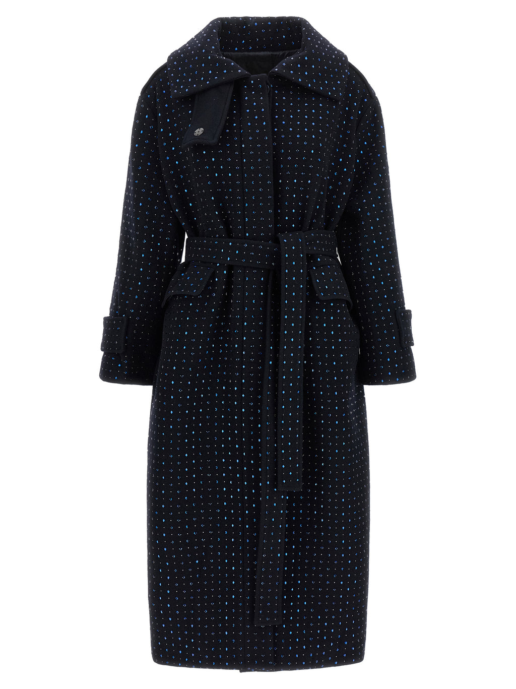 PINKO Blue Wool Coat