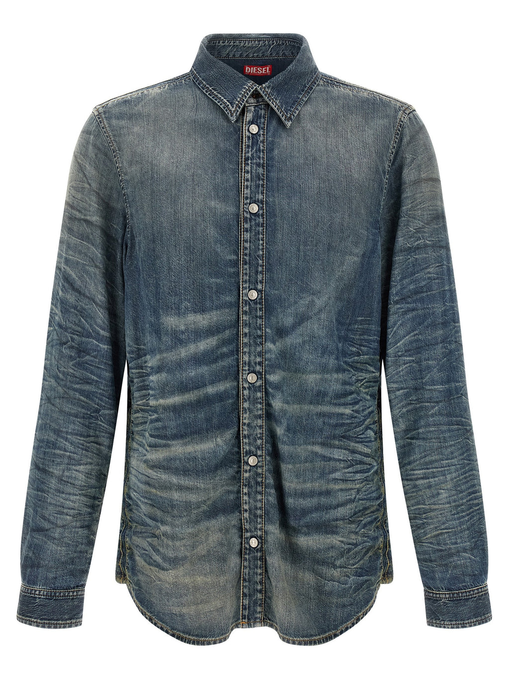 Diesel Blue Lyocell Blouse