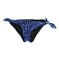 Dolce & Gabbana Blue Leopard Print Bikini Bottom Beachwear Swimwear