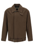 Dries Van Noten Brown Cotton Full-Length Jacket