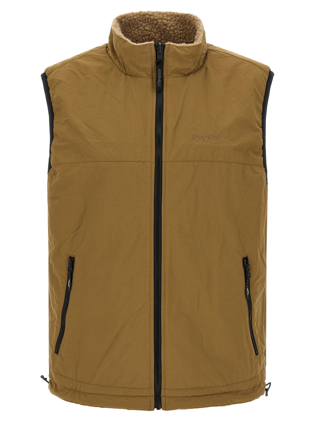 Gramicci Beige Polyester Sleeveless Jacket