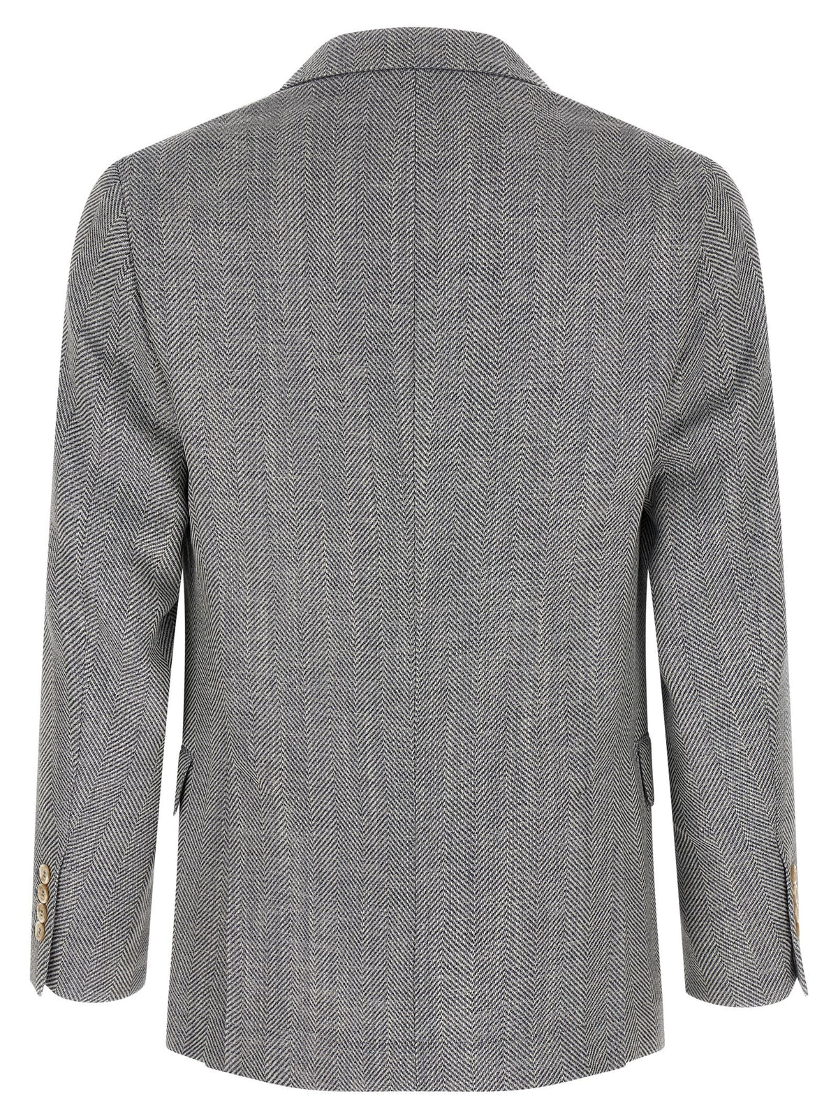 Brunello Cucinelli Gray Wool Blazer