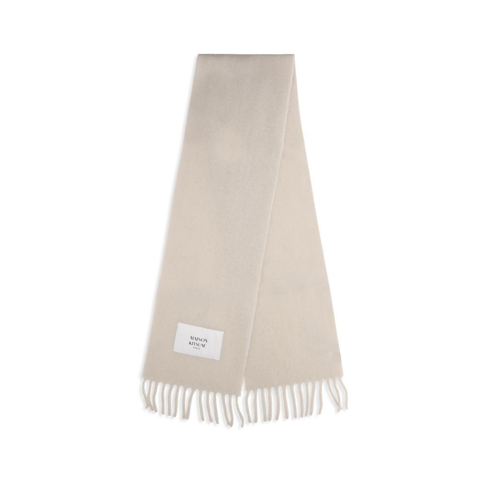 Maison Kitsuné Beige Polyamide Scarf