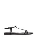 Jil Sander Black Leather Flip-Flop Sandals